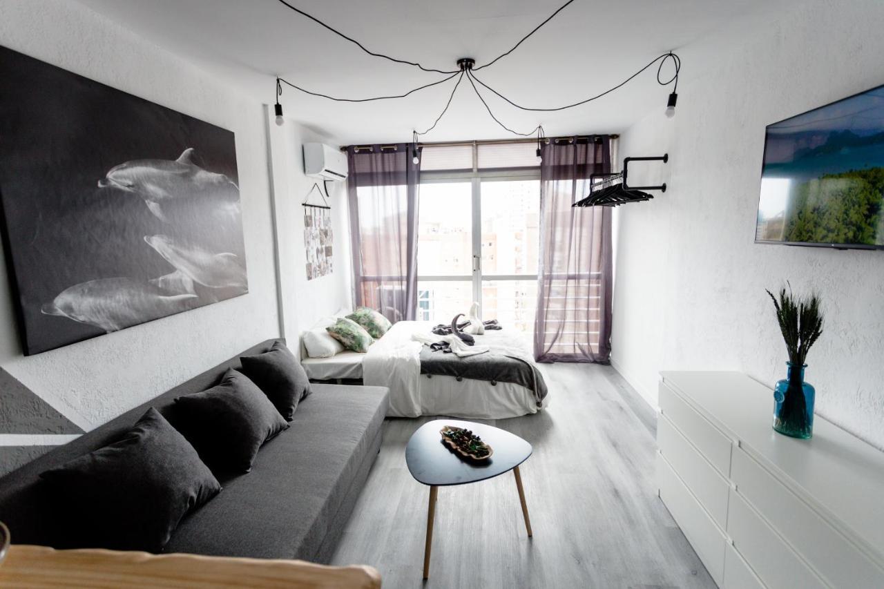 Modern Studio With See And City View Benidorm Kültér fotó